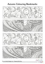 Try these free bookmark templates with different colors and desigs. Doodle Bookmarks Coloring Bookmarks Coloring Bookmarks Free Autumn Coloring Page