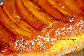 Gateau Renverse A La Banane Caramelisee La Cuisine De Ponpon Rapide Et Facile Gateau Banane Facile Gateau Renverse Bananes Caramelisees