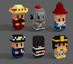Need voxel characters for your games or other projects? Voxel Skins Characters Gamedev Amino