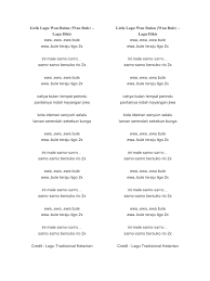 Lirik dari lagu bubuy bulan ini menggunakan bahasa sunda yang merupakan bahasa yang berasal dari jawa barat. Lirik Lagu Wau Bulan