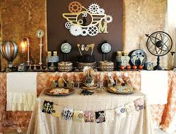 Diy Steampunk Birthday Party Theme Super Cool Decorations Steampunk Party Decorations Steampunk Party Party Design Ideas