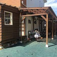 シンプソン金具 上げ下げ窓diy diy 雨樋 波板 などのインテリア実例 2020 04 11 15 37 34 roomclip ルームクリップ パーゴラ屋根 屋外カフェ テラス屋根 おしゃれ