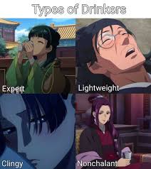 Don't forget to drink responsibly 🍷 Types of Drinkers Expert Lightweight  Clingy Nonchalant