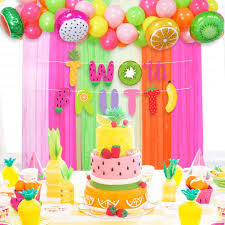 You'd think i'd know what to expect! Buy Twotti Frutti Party Backdrop With 54pcs Fruit Balloon Arch Garland Kit Tutti Frutti Birthday Photo Backdrops Studio Props Booth Background For Summer Tropical Luau Theme Party Fruity Birthday Baby Shower Decorations Online