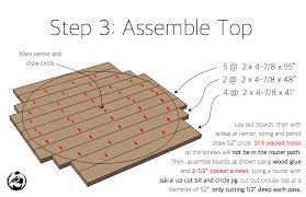 Diy Trestle Round Dining Table Plans Step 3 Diy Kitchen Table Diy Dining Table Trestle Dining Tables