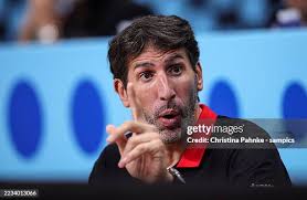 Rafael Lisboa of Portugal goes up for shot during the Round of 16... News  Photo