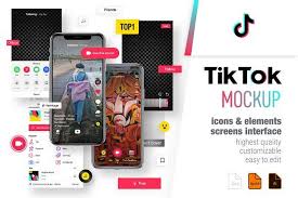 Tik Tok Mockup By Karnografff On Creativemarket In 2020 Photo Frame Design Youtube Design Mockup