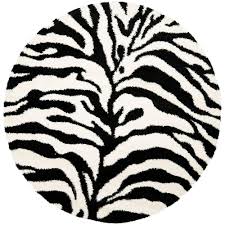 Oval Rug Clipart Black And White Safavieh Florida Shag Ivory Black 4 Ft X 6 Ft Area Rug Sg452 1290 4 The Home Depot Black Shag Rug Black Area Rugs Rugs