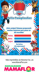 Con las tarjetas de cumpleaños editables podés personalizar y customizar el texto y los datos del cumpleaños; Imagenes De Tarjetas De Cumpleanos De Paw Patrol Novocom Top