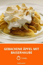 Gebackene Apfel Mit Baiserhaube Rezept Gebackene Apfel Einfacher Nachtisch Rezepte