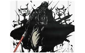Japanese star wars samurai art. Star Wars Japanese Ink Warrior Paintings Give Darth Vader And Stormtroopers Samurai Portraits Grape Japan