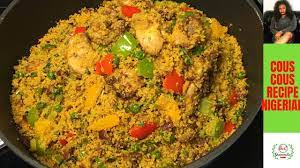 If you want this meal taken up a notch, request for couscous royale, with infusions of lamb cuttings. Nigerian Couscous Recipe How To Make Nigerian Vegetable Chicken Couscous Youtube