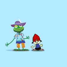 Man without a face dancing on a light blue background. Parappa The Rapper Animation On Behance