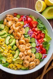 There is a slight chance of obtaining sweet and sour prawn salad when making prawn salad if your. Shrimp Cobb Salad Video Natashaskitchen Com