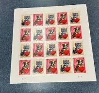 United States Forever Stamp Sheet Love Dogs Cats Heart Design Mint Never  Hinged