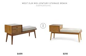 Daily Find West Elm Mid Century Storage Bench Copycatchic