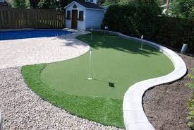 Putting Green Next To Pool Patio Backyard Putting Green Putting Greens Backyard Landscaping