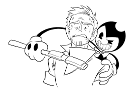 Made a bendy coloring page for easter! Bendy And The Ink Machine Coloring Pages Free Printable Coloring Pages For Kids