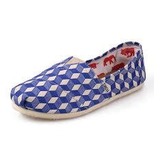 New Style Toms Womens Shoes Geometric Graffiti Blue Half Off Toms Shoes Women Toms Shoes Outlet Cheap Toms Shoes