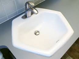 hexagon drop in bathroom sink  artcomcrea