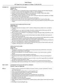 Templates are easy to fill out. Operation Manager Resume Samples Velvet Jobs