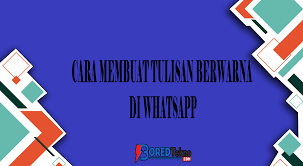 Maybe you would like to learn more about one of these? Cara Membuat Tulisan Berwarna Di Whatsapp