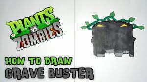 How to Draw Grave Buster (Plants vs Zombies) - YouTube