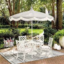 Pacific Pagoda 8 5 Ft Patio Umbrella With Fringe Romantic Backyard Patio Umbrellas Outdoor Patio Umbrellas