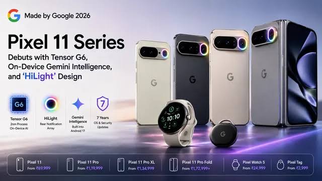 Google launches Pixel 11 series with Tensor G6 chip and Gemini AI integration