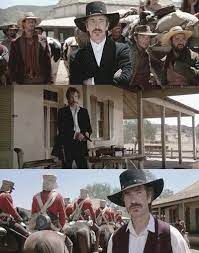 Quigley Down Under Alan Rickman Laura San Giacomo Tom Selleck In Town He Obtains New Ammunition From A Loca Alan Rickman Movies Alan Rickman Western Film