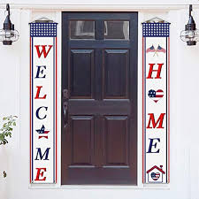 Many american soldiers came home with these german decorations after the second world war, and the popularity of the ballet, the nutcracker, helped cement their place in american christmas culture. Welcome Home Sign Banner Military Army Soldier Homecoming Patriotic Decorations Family Gathering Party Supplies
