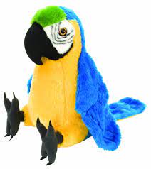 Wild Republic 30cm Plush Macaw Parrot Amazon Co Uk Toys Games Macaw Parrot Teddy Bear Stuffed Animal Macaw