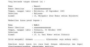 Contoh surat kuasa pengambilan uang di bank. 19 Contoh Surat Kuasa Pengambilan Sertifikat Di Stip Kumpulan Contoh Surat