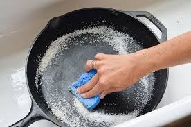 How To Clean A Cast Iron Pan Without All The Mystery Once Upon A Chef Cast Iron Cast Iron Cooking Cleaning Cast Iron Pans