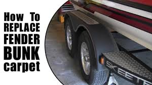 The ultimate bunk board is ideal for any boat trailer, pwc or boat lift! How To Replace Bass Boat Fender Bunk Carpet Youtube
