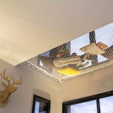 Wohnungsnetz Mit Geflochtenen 30 Mm Maschen Weiss Bett Selber Machen Entspannungsraum Innenraum