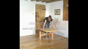 Larnaca outdoor round dining table. Convertible Dining Table To Coffee Table Youtube