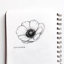 Anemone Flower Tattoo Black And White 1 758 Mentions J Aime 28 Commentaires Meghan Davey Heysailor Sur Instagram Day 19 Of Floralsyourway Anemone Flowers Tattoo Graphic Poppies Tattoo Floral Drawing