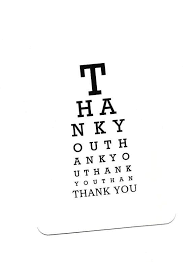 Eye Chart Card Thank You Eye Chart Eye Chart Card Paper Etsy Eye Chart Eye Chart Art Eye Doctor
