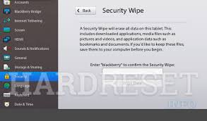 Use a browser in the blackberry playbook or a personal or a laptop computer and go to blackberry id and reset password page. Hard Reset Blackberry Playbook How To Hardreset Info