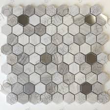 Ein ausgezeichnetes werkzeug um glasmosaik zu schneiden ist eine spezielle schneidzange. Marmor Und Metall Mosaik Fliesen Fur Boden Und Wande In Bad Und Kuche Bellona Beige