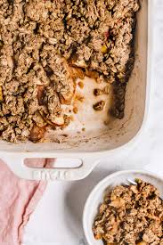Almond Butter Apple Crisp Nourished By Nutrition Recipe Apple Crisp Almond Butter Healthy Almond Butter