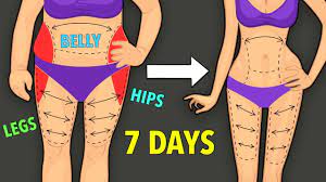 Lose Fat In 7 Days (Belly + Legs + Hips) Home Workout - Youtube
