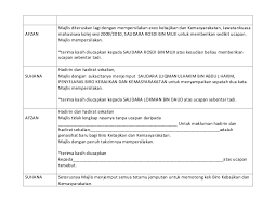 Maybe you would like to learn more about one of these? Teks Ucapan Mc Malam Sua Mesra Makan Malam