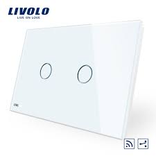 Intrerupator Dublu Cap Scara Cruce Wireless Cu Touch Livolo Din Sticla Standard Italian Light Switch Remote Light Switch Touch Light Switch