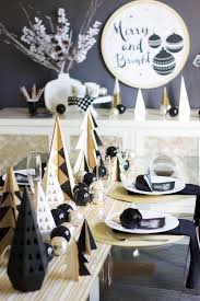 Black And White Christmas Table Decorations A Modern Black White Christmas Classic Christmas Decorations Christmas Decorations Modern Christmas Decor