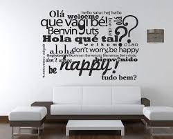 If yes, then make also the super cheap but great looking yarn wall hangings at home using the yarn in 3 colors, dowel rods and string! School Office Decor Welcome Wall Decals Global Greetings Community Welcome Sign Welcome Decor Welcome Languages Hotel Wall Decor Wall Decals Murals Home Living Vadel Com