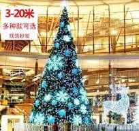 Factory Customized Big Size Pre-Lit Metal Xmas Tree Christmas Tree Stand  with LED Lighting Decor