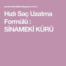 Hizli Sac Uzatma Formulu Sinameki Kuru Sac Uzatma Sac Dogal Cilt