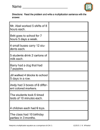 Have something to write with and hit that play button. Create Multiplication Sentences Worksheet 4 Oa 1 Teaching Resources